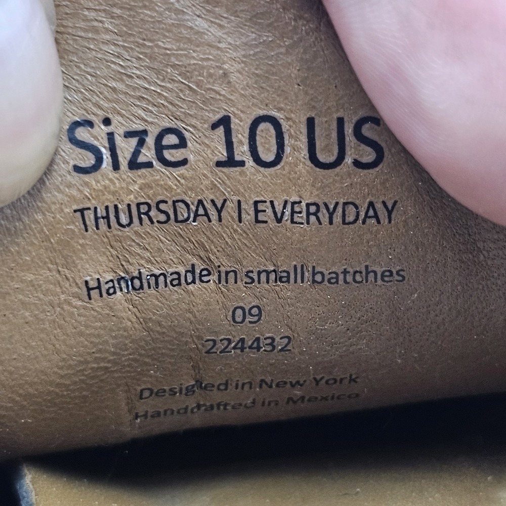 Thursday Men's Size 10 US Premier Low Top Toffee Tan Leather Sneakers Shoes READ - Picture 8 of 8